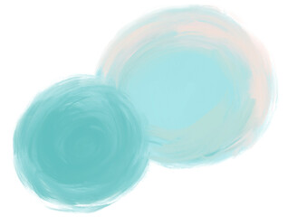 pastel oil painting brush texture geometric circle circular shape elements illustration
