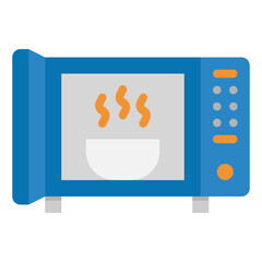 microwave flat icon
