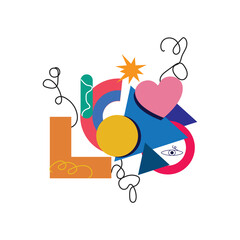 Geometric shapes illustration