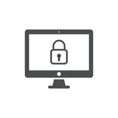 Web security icons. Website security shield protection icon symbol
