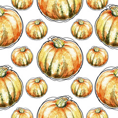 pattern with pumpkins