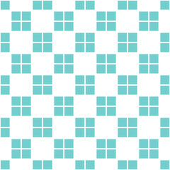 Squares blue checkered retro seamless pattern.