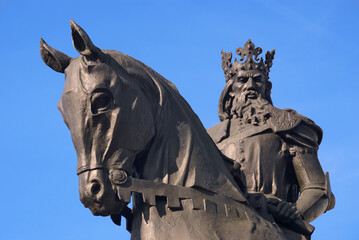 Fototapeta premium Monument to Casimir the Great. Bydgoszcz, Kuyavian-Pomeranian Voivodeship, Poland.