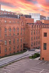 Fototapeta premium MOSCOW, RUSSIA - AUGUST 10, 2022 : Inter RAO-Power Generation Building on Bolshaya Pirogovskaya Street