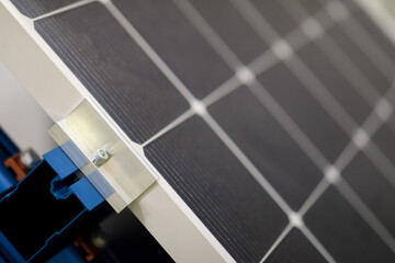 solar cell panel with mounting brackets