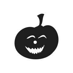 Halloween 2022 - October 31. A traditional holiday, the eve of All Saints Day, All Hallows Eve. Trick or treat. Vector illustration in hand-drawn doodle style. Pumpkin with its eyes and mouth cut out.