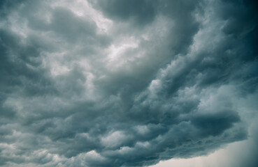 Background of storm clouds, Rain clouds