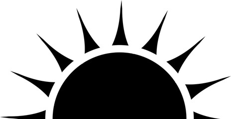 sunrise vector design illustrated isolated on transparent illustration 