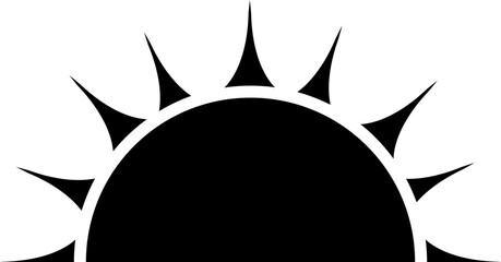 sunrise vector design illustrated isolated on transparent illustration 