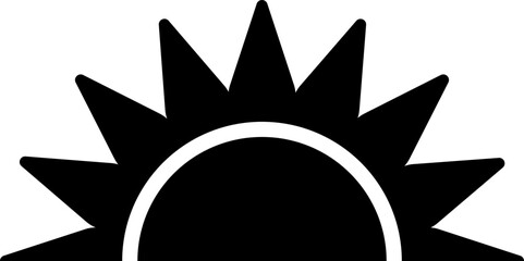 sunrise vector design illustrated isolated on transparent illustration 