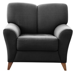 Black sofa seat for decorative