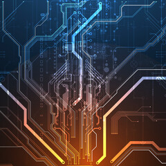 Abstract background on technological and scientific topics. CPU concept. Vector format.