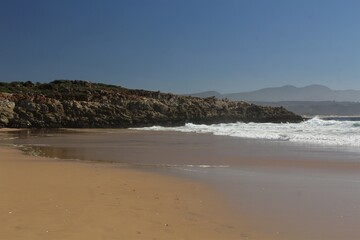 Sandy beach at Plettenberg Bay in Cape 