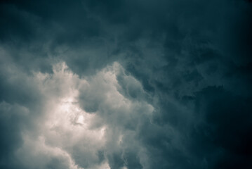 Background of storm clouds, Rain clouds