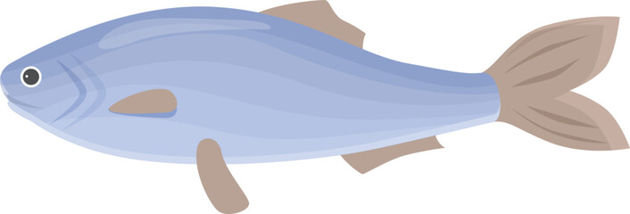 Herring food icon cartoon vector. Sea fish. Aquatic store