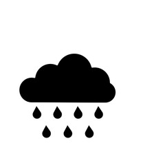 cloud and rain icon