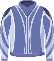 Biker jacket icon cartoon vector. Moto clothes. Safety fashion