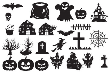 The shadow collection of ghosts decorate the website in the Halloween festival