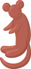 Monkey balloon icon cartoon vector. Animal toy. Art shape