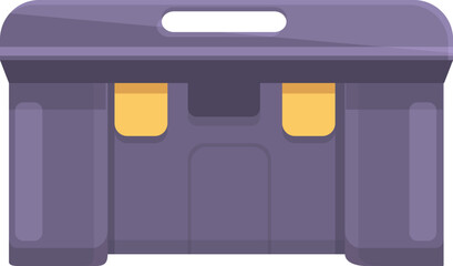 Tool box icon cartoon vector. Construction kit. Wood repair