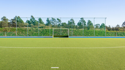 Hockey Goals Fence Netting Astro Surface Pitch Sports Field Outdoors Arena. - 525538952