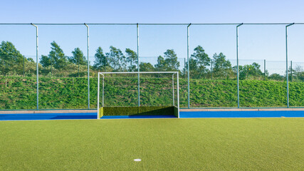 Hockey Goals Fence Netting Astro Surface Pitch Sports Field Outdoors Arena. - 525538957