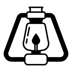lantern icon with small flame