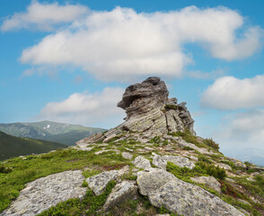 Rock on the pick of mountain