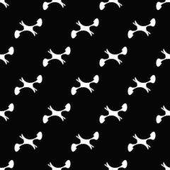 Geometric simple monochrome minimalistic vector. Abstraction of bone-like forms.