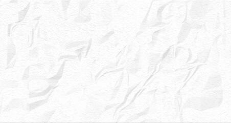White Crumpled paper texture Background
