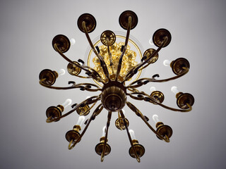 Mogilev, BELARUS - August 6, 2022: PALACE OF PRINCE POTEMKIN IN KRICHEV. 19th century museum interior