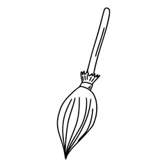 Doodle Cartoon Broom