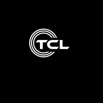 TCL letter logo. three Letters creative circle logo design vector TCL letter logo black background. and white.