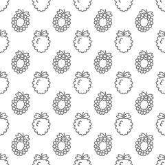 Berry seamless pattern background .