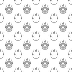 Custard apple seamless pattern background .
