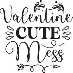 Obraz premium Valentine svg design cut files