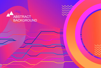 Obraz premium vector illustration of a gradient background color gradient wallpaper layout promotion template. suitable for sales posters on social media