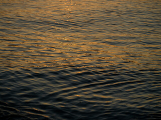beautiful ocean waves at sunset