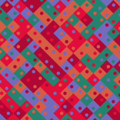 Color Rhombus tile tessellation pattern illustration