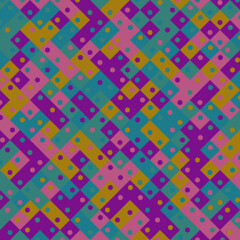 Color Rhombus tile tessellation pattern illustration