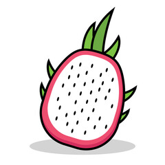 dragon fruit vector illustration, great for fruit food theme