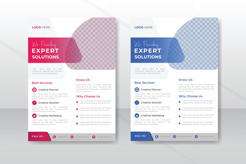 Obraz premium Corporate business flyer template design
