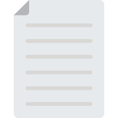 Document Isolated Vector icon which can easily modify or edit

