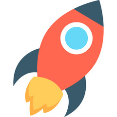 Rocket Isolated Vector icon which can easily modify or edit

