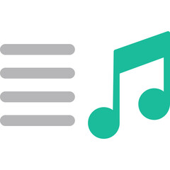 music playlist Isolated Vector icon which can easily modify or edit

