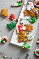 Christmas holiday concept cookies gingerbread