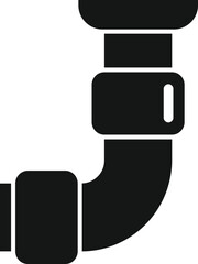 Plastic pipe icon simple vector. Service plumber