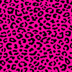 pink leopard spots seamless pattern. animal print. good for fabric, fashion, dress, wallpaper, background. 