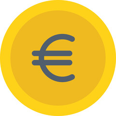 Euro Coin Isolated Vector icon which can easily modify or edit

