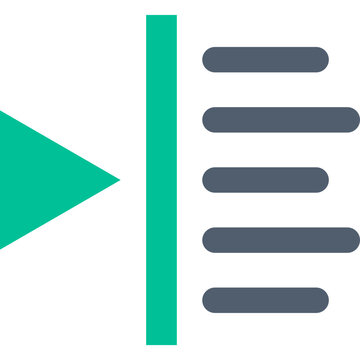 Indent Isolated Vector icon which can easily modify or edit


